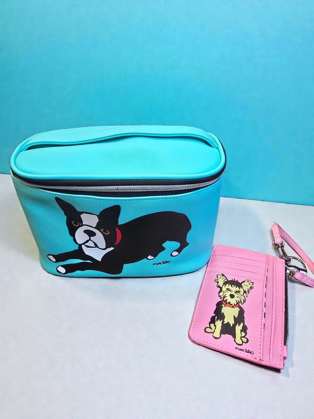 Marc Tetro Cosmetic Bag And Wristlet Bundle
